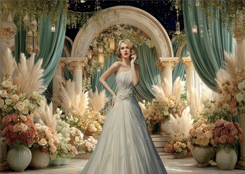 Garden Romance backdrop