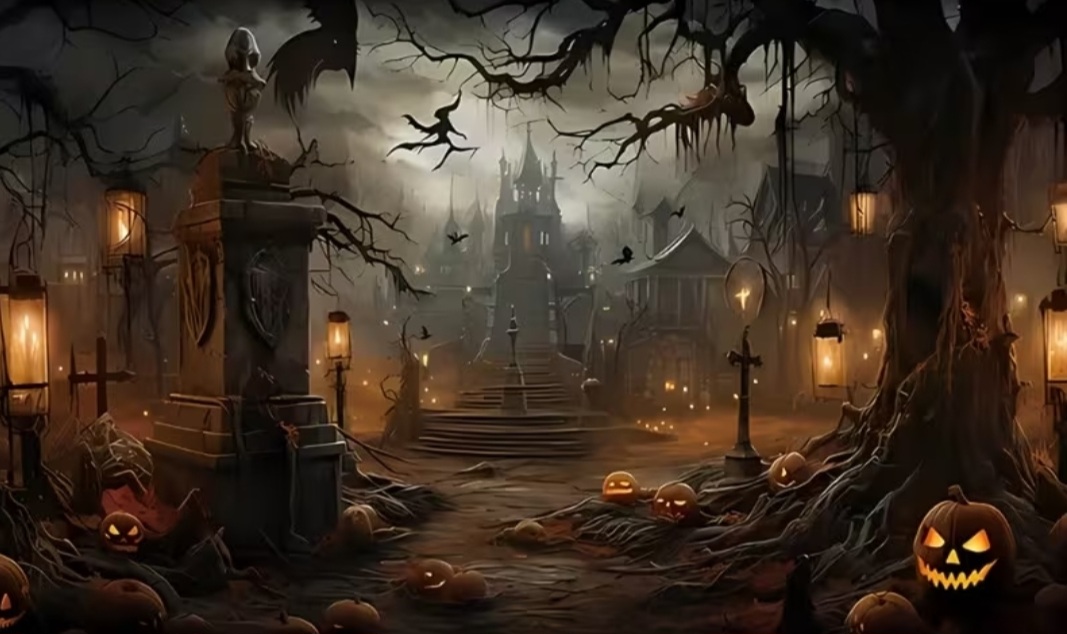 Haunted Night backdrop